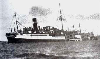 The SS Athenia, sinking