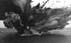 Magazine explodes on the HMS Barham