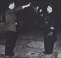 Hitler decorates Gunther Prien after the attack on Scapa Flow