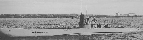 U-1, first Type IIA u-boat, 1935