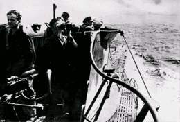 U-boat on patrol in the Atlantic
