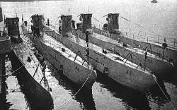 Five u-boats of the 1st Weddigen Flotilla