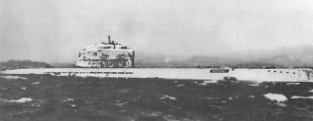 Type XXI U-boat. Note the streamlined hull to maximize underwater speed.
