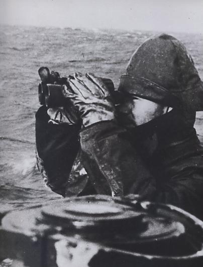 A watch crew on lookout in the Atlantic.