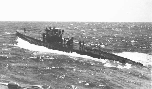 A Type XIV U-459 U-boat. This was a supply boat, also dubbed "Milk Cows"....
