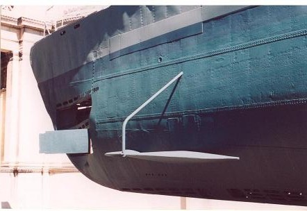 Rudder           Inside coning tower   