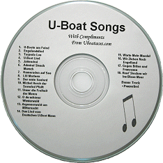 Music CD of 18 U-Boat songs