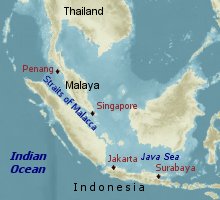 Location of U-boat bases in the Far East